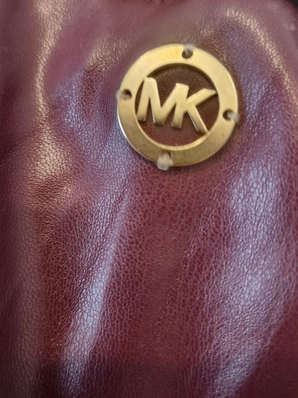 Michael Kors Burgundy Faux Leather Pants L Euc